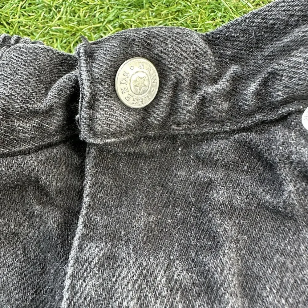Vintage New Legends Toddler Kids Size 3 Black Denim Jeans 100% Cotton‎ Faded